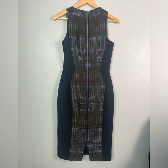 AMANDA WAKELEY Midnight/Multi Tapis Short Jacquard Dress size 6 - Picture 8 of 13